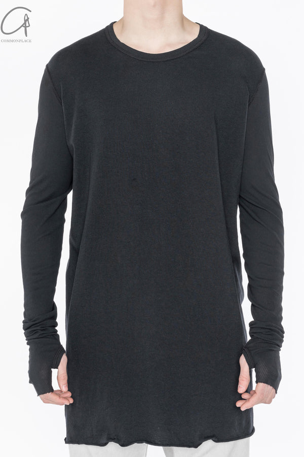 BORIS BIDJAN SABERI Long Sleeve T-Shirt LS1.2 RF F035+FTJ00001 Black PBBS23 1